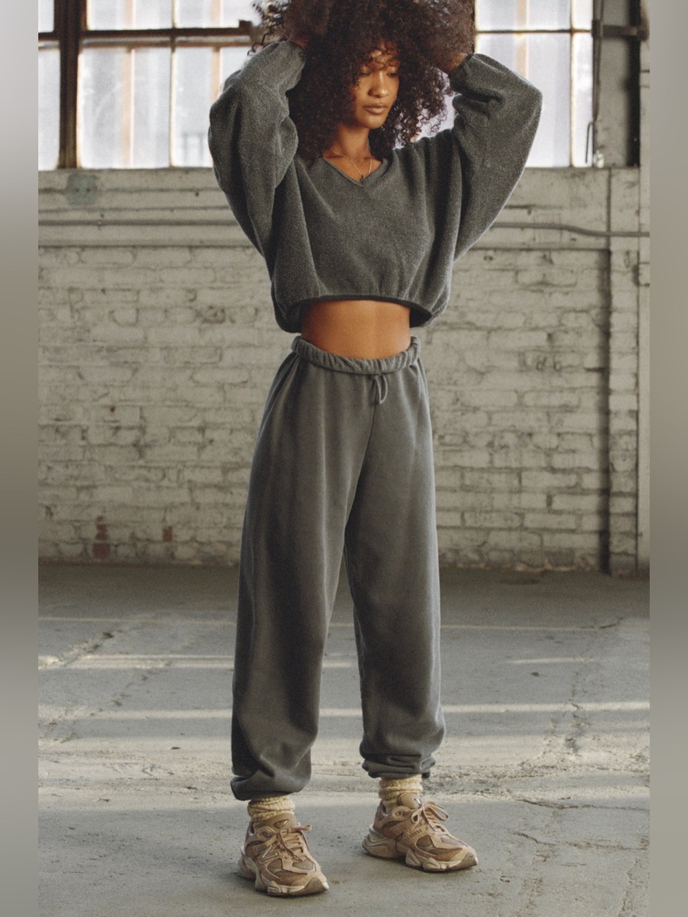 JOAH BROWN OVERSIZED JOGGER | M/L